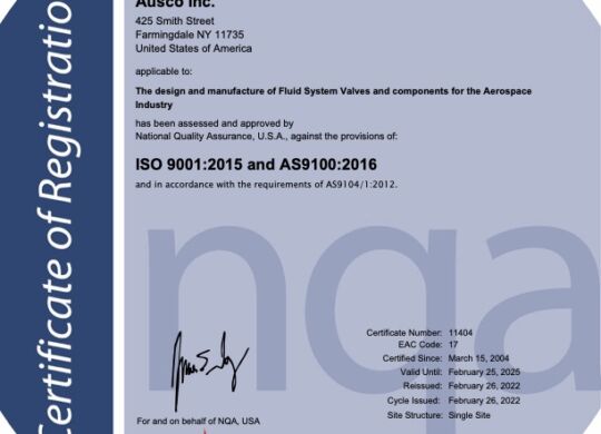 AS9100 Cert 2022